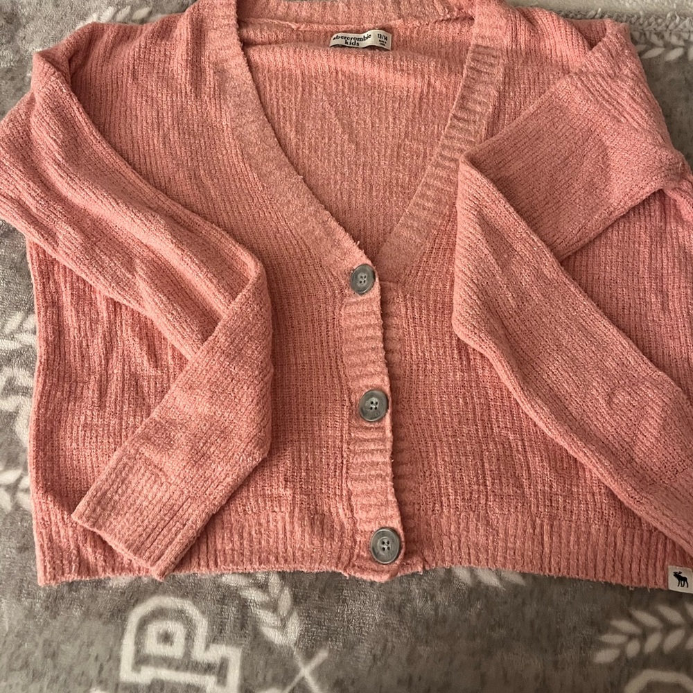 Abercrombie a kids pink cardigan , Size:13/14